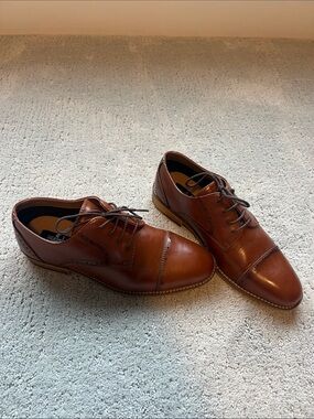 Classic Boy’s Brown Leather Oxford Dress Shoes
